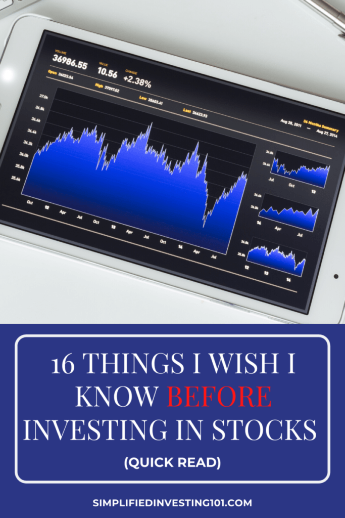 15 Things I Wish I Knew Before Investing In Stocks – Simplified ...